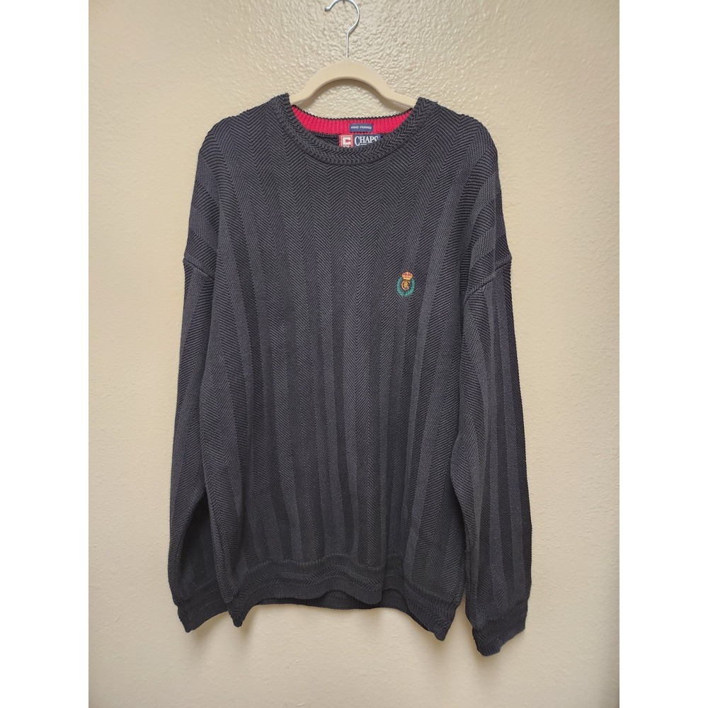 Vintage Chaps Ralph Lauren Men's Sweater SZ L Black